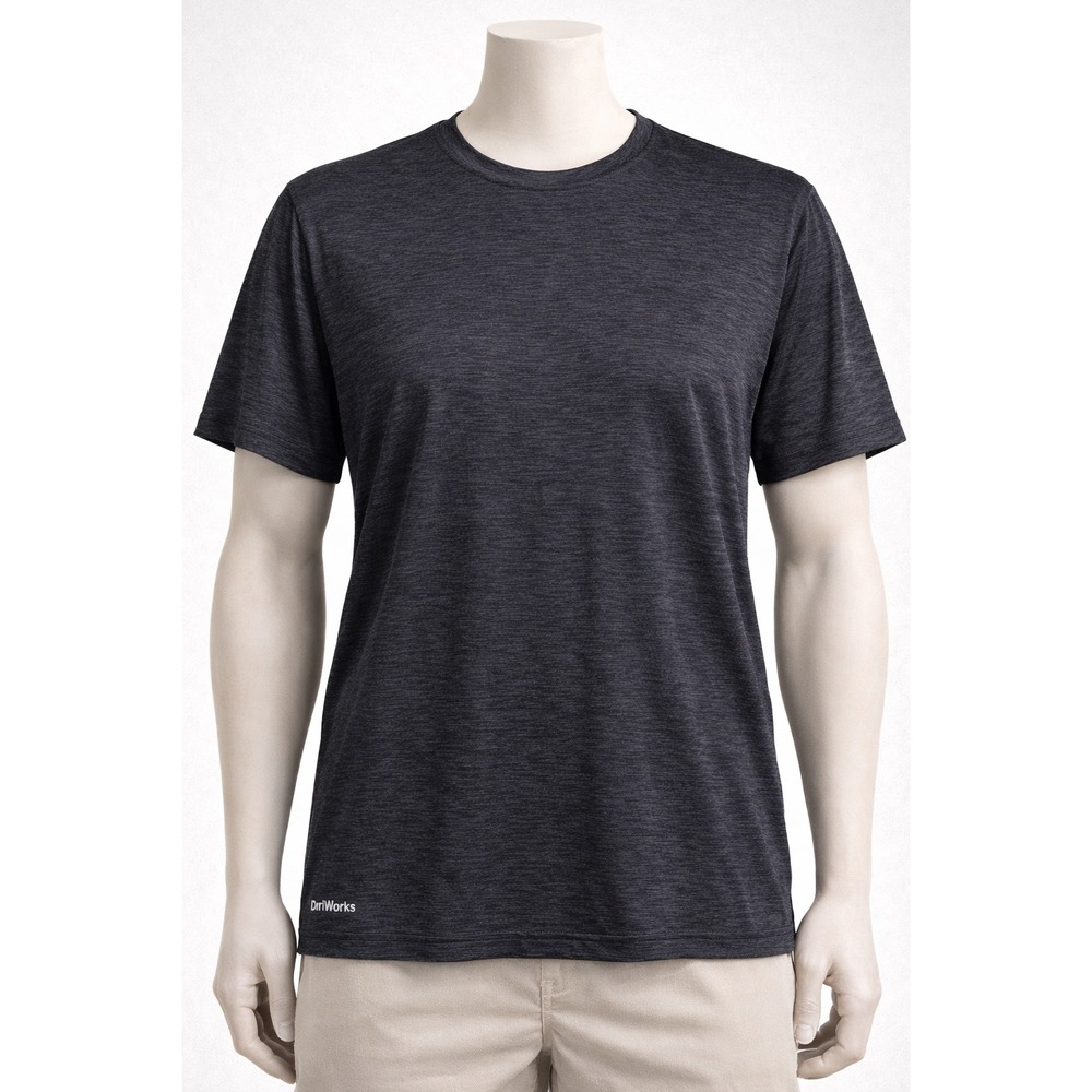 Athletic Works Men 2XL DriWorks Performance T-Shirt Black Golf‎ Pickleball Gym